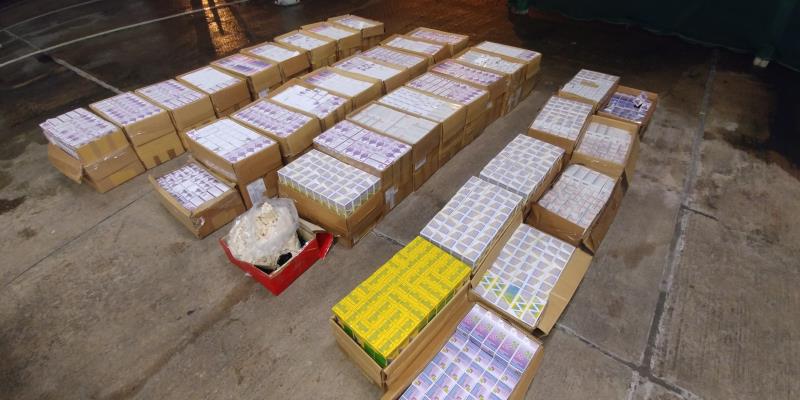 檢獲的部份走私貨品.