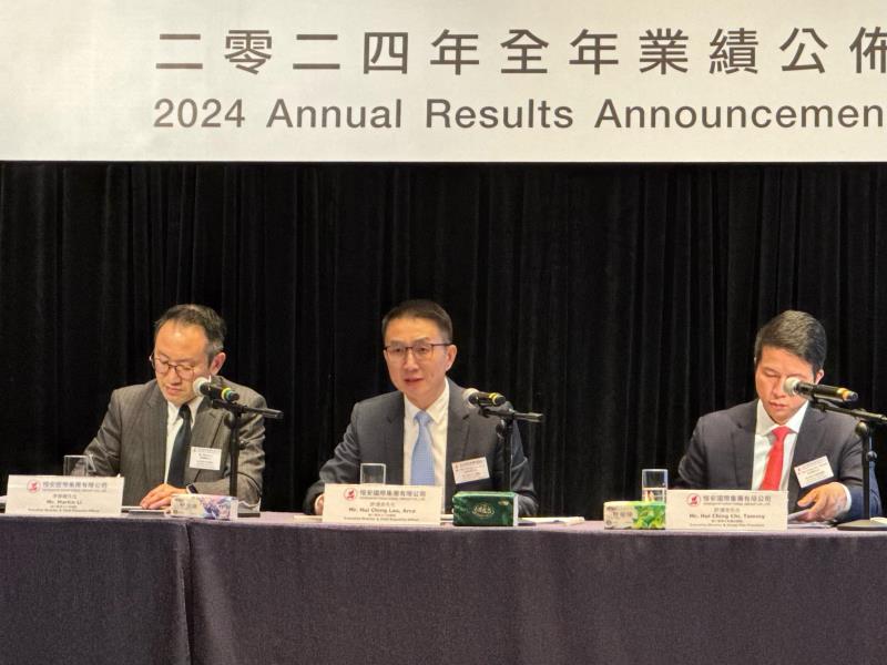 恒安國際行政總裁許清流相信，行業「內卷式」競爭不會繼續。方穎暉攝。