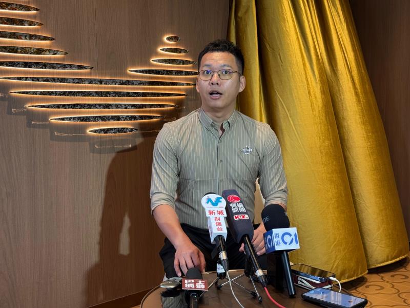 霸王茶姬港澳子公司總經理何耀祥表示，本港市場國際化、具包容性及消費活力。方穎暉攝。