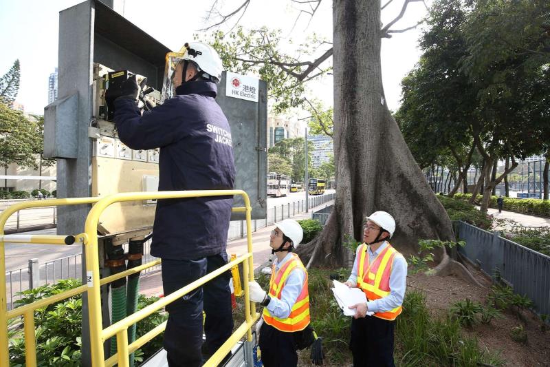 港燈自年初起多次在供電範圍內的主要賽事設施，進行多項供電優化工程。 (圖片來源: 港燈)