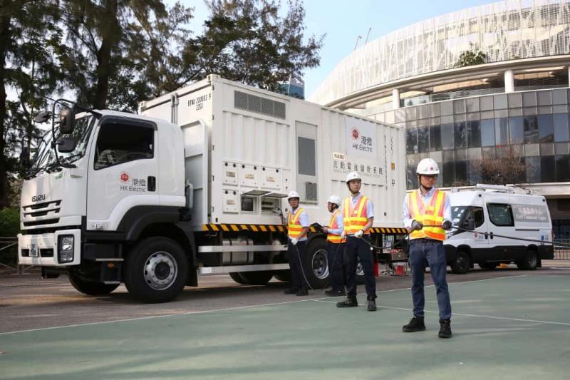 港燈組成跨部門應變小隊，在賽事期間實時監察供電情況。 (圖片來源: 港燈)