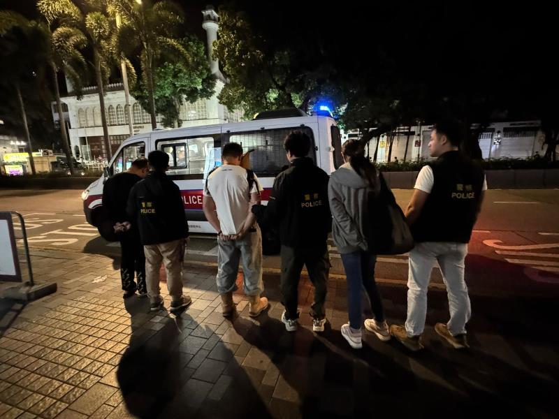 附圖為部分被捕人士(一)