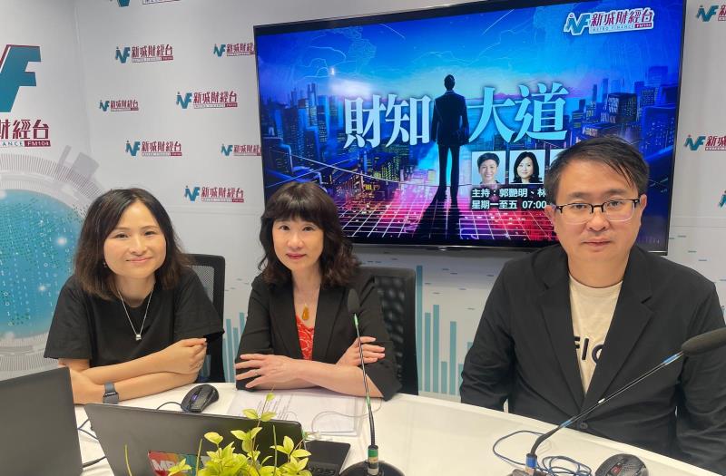 貿發局研究總監范婉兒(中)表示，本港上半年出口數字會相當理想。