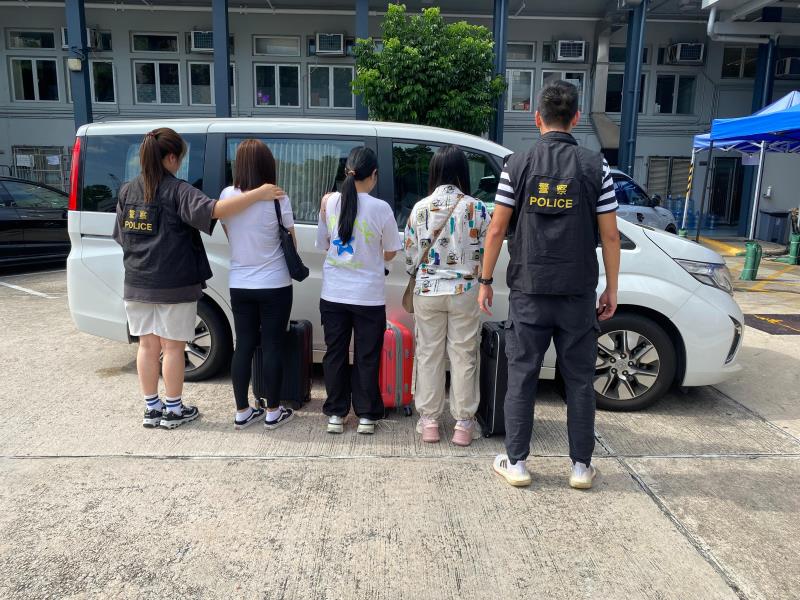 附圖為部分被捕人士
