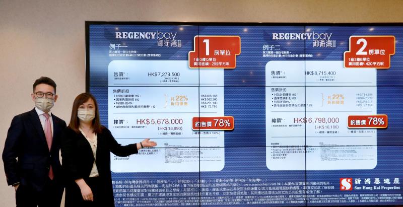 新地代理業務部總經理張卓秀敏（右）及新地代理業務部助理總經理（銷售）林青龍（左）