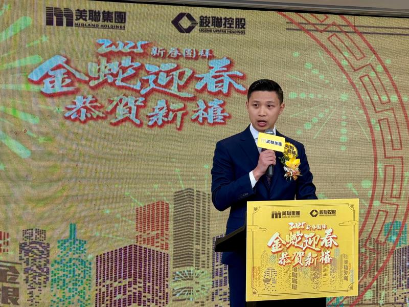鋑聯控股執行董事黃耀銘預計, 今年工商舖成交量將按年升兩成. 方穎暉攝.