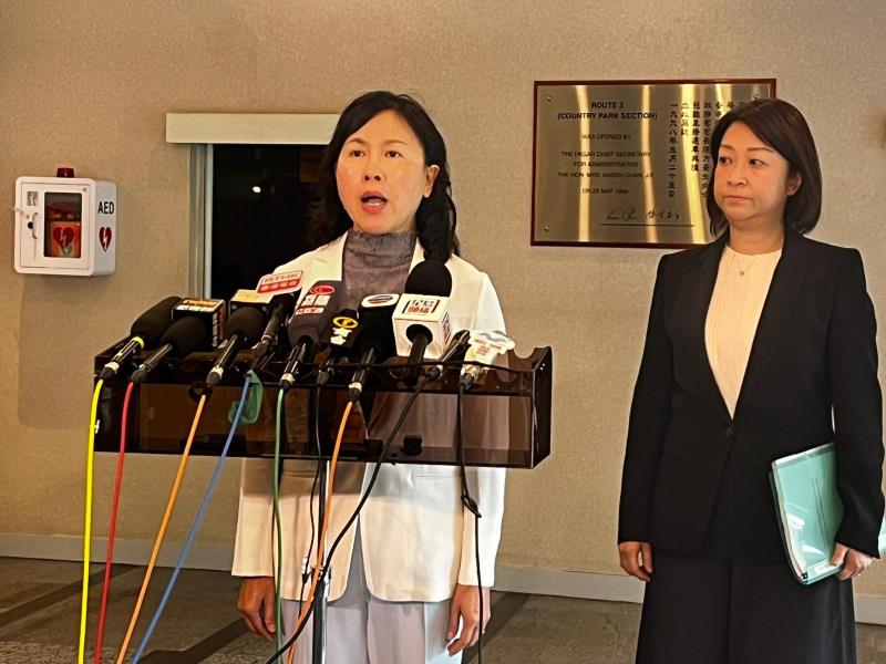 陳美寶指大欖隧道調整收費後, 車流增幅在預期之內。何家禧攝