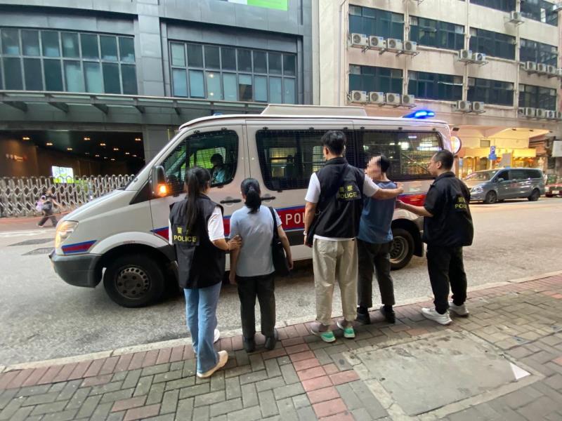 附圖為部分被捕人士