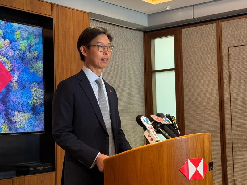 廖宜建表示，私有化恒生銀行，代表滙豐對本港市場重大投資，以及對本港的承諾及信心。方穎暉攝。
