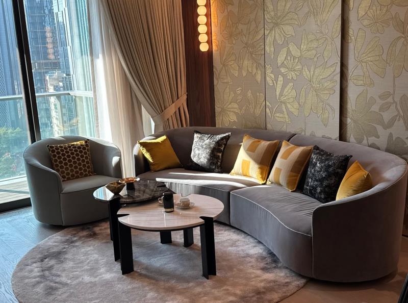 長實周末將開放四房無改動連裝修現樓示範單位。方穎暉攝。