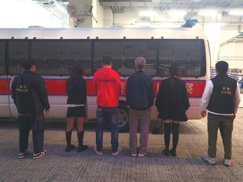 附圖為部份被捕人