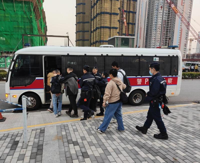 附圖為部分被捕人及行動照片(一)