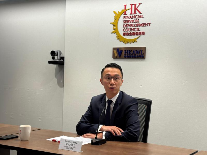 金發局行政總監董一岳建議，政府可恆常化發債，吸引耐心資本。方穎暉攝。