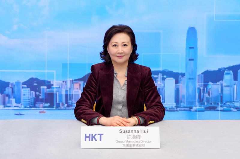 香港電訊董事總經理許漢卿表示，對2026年實現進一步增長充滿信心。香港電訊供圖。