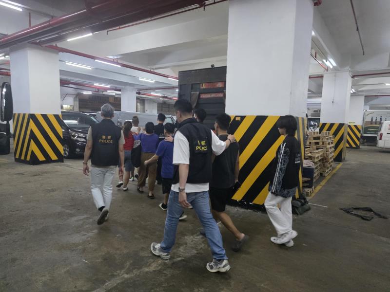 附圖為部分被捕人士(一)