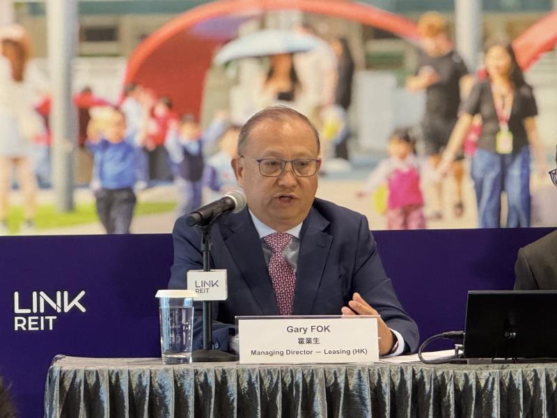 領展香港租賃董事總經理霍業生預計，本年度續租租金調整率將與上年度相若。方穎暉攝。
