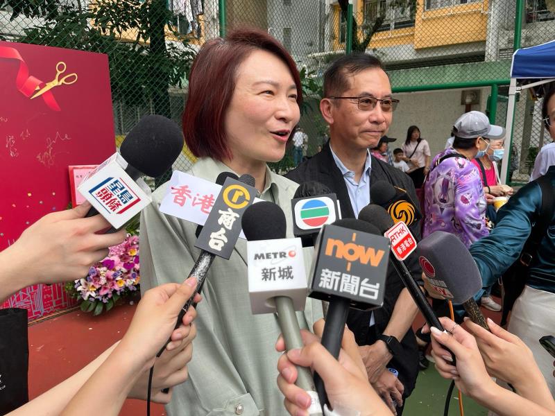 李慧琼表示，會跟進啟德醫院在落成後的服務情況。（左樂瑤攝）