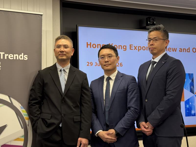 貿發局上調本港今年出口增長預測至不低於百分之20。方穎暉攝。