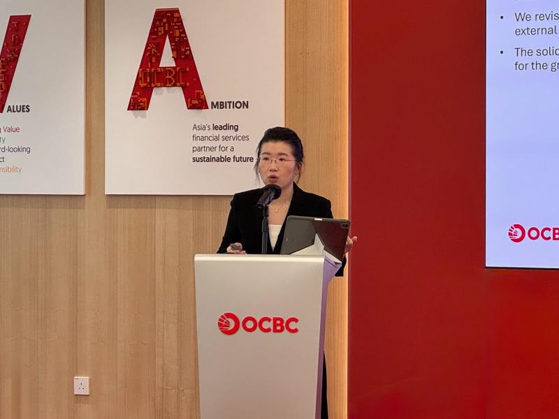 華僑銀行香港經濟師姜靜相信，外圍環境的下行風險不會顯著拖累本港經濟。方穎暉攝。