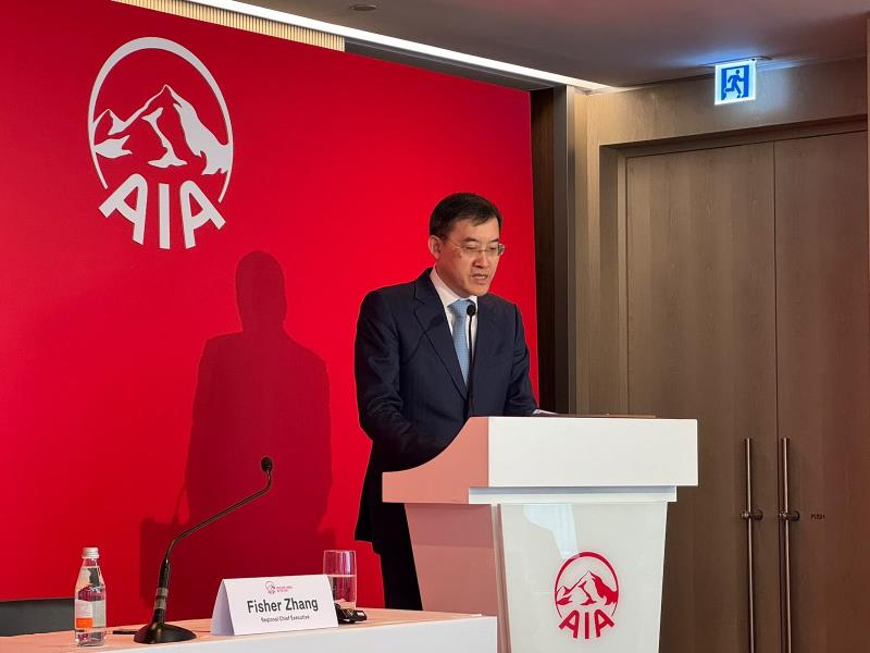 陳榮聲表示，內地明確境外保單收益徵稅，對內地訪港客戶(CMV)業務影響不大。方穎暉攝。