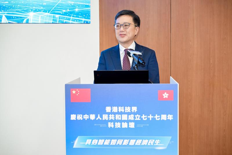 創新科技及工業局常任秘書長蔡傑銘稱，北都是香港未來創科和產業發展的重要基地。(政府新聞處圖片)