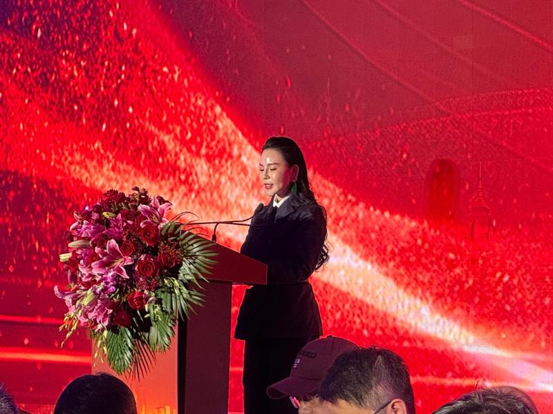 易儲數智能源集團董事長兼總經理石姣表示，香港是集團深化全球化布局的重要支點。方穎暉攝。